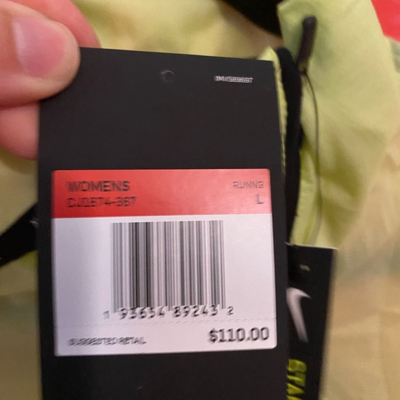 Neon green Nike Air wind breaker - Picture 2 of 3